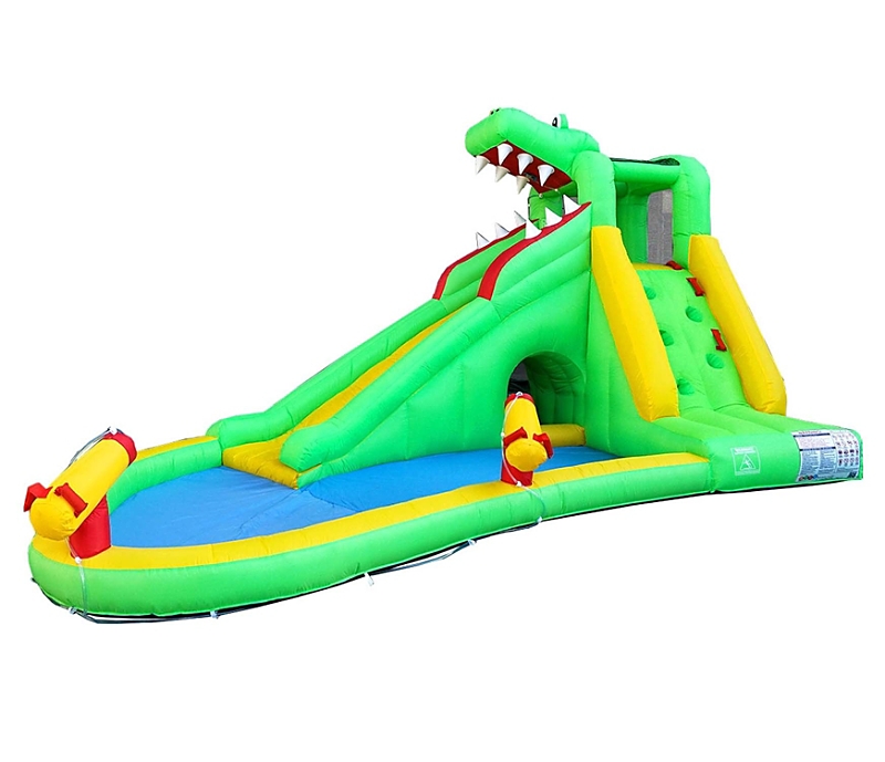 Pogo Bounce House Backyard Gator Inflatable Water Park for Kids