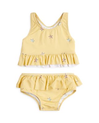 Miles The Label - Girls' Starfish Ruffle Two-Piece Swimsuit - Baby