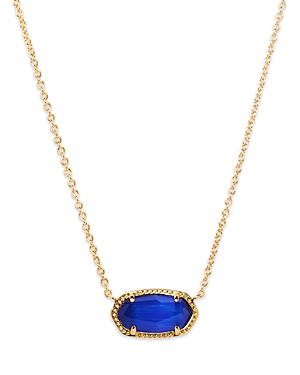Kendra Scott Elisa Birthstone Crystal Necklace In Cobalt Cat