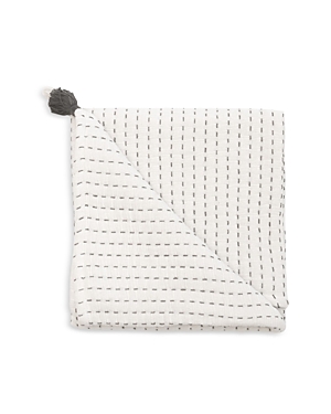 Crane Baby Luxe Stitched Stripe Baby Blanket