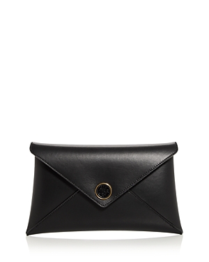 Shop Altuzarra Women's Medallion Envelope Leather Clutch In Black
