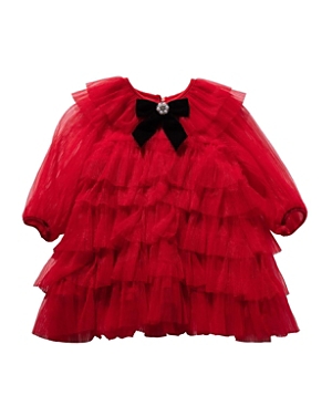 Petite Hailey Girls' Six Layered Dress - Little Kid, Big Kid In Red