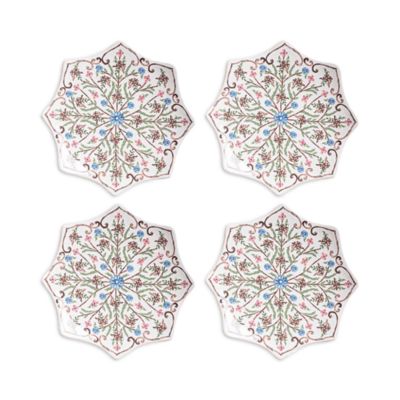 Villa Seville Scalloped Side/Cocktail Plate, Set of 4