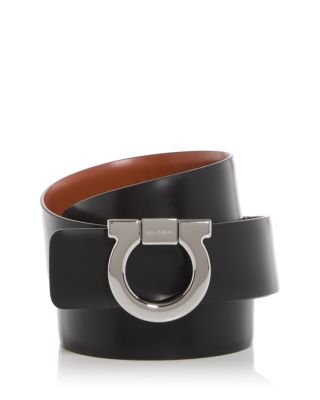 Men's Gancini Buckle Reversible Leather Belt