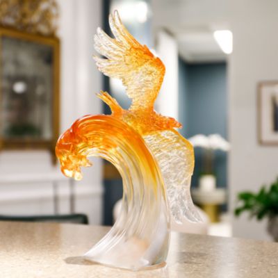 Align Light Amplify Crystal Eagle Sculpture