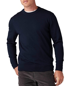Mizzen + Main Mizzen+main Preston Crewneck Sweater In Navy Solid