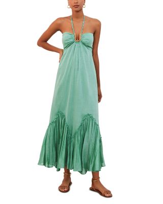 ViX - Halter Hardware Ruffle Trim Dress