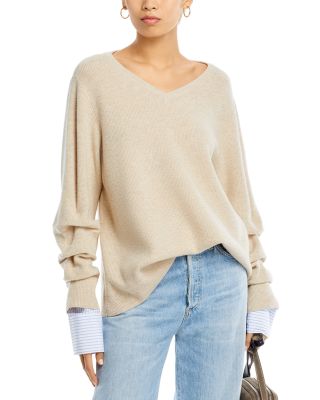 Derek Lam 10 Crosby - Cassie Mixed Media Sweater