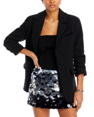 Stlye Me Hip: Black Blazer with White Lace dress and Leather Studded Clutch, Spring Outfits
