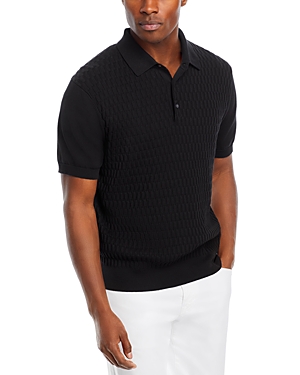 The Men's Store At Bloomingdale's Cotton Jumper Polo - 100% Exclusive In Black
