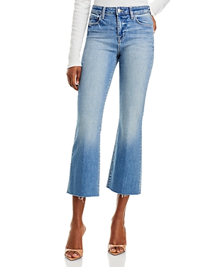 Kendra High Rise Cropped Flare Jeans in Alameda