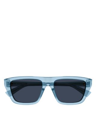 Bold Triangle Stud Squared Sunglasses, 54mm