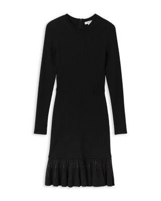 Teagan Knitted Sheer Hem Dress