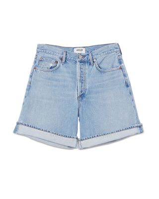 【Agolde】 Dame high-riseデニムショート AGOLDE Dame High-Rise Cuffed Denim Shorts | Neiman Marcus