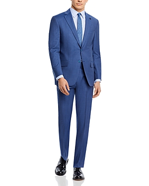 Shop Hart Schaffner Marx New York Stripe Regular Fit Suit In Blue/navy