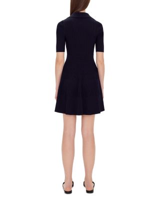 Patricia Rib Knit Polo Mini Dress