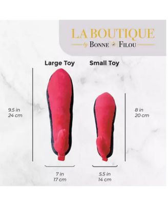 Large Red Heel Squeaky Dog Toy
