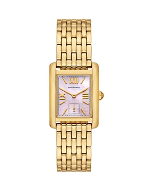 Shop Tory Burch Eleanor Watch, 25mm X 34mm In Pink/gold