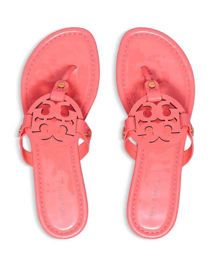 Shop Tory Burch Women's Miller Thong Sandals In Pink Pembe