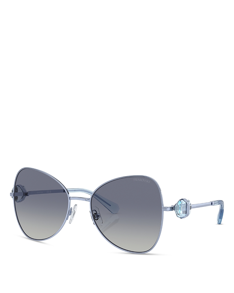Swarovski Sunglasses In Blue/gray Gradient