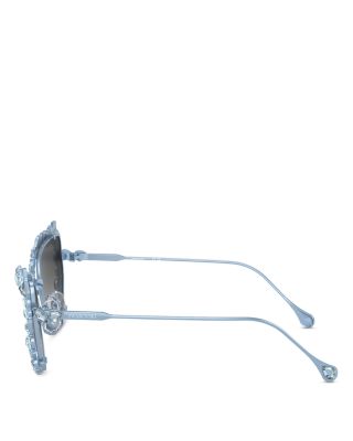 Butterfly Removable Crystal Clip On Sunglasses, 56mm