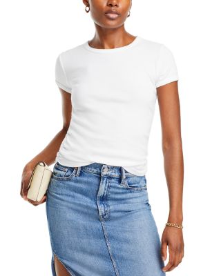 MOTHER - The It's a Cinch Side Ruched Tee