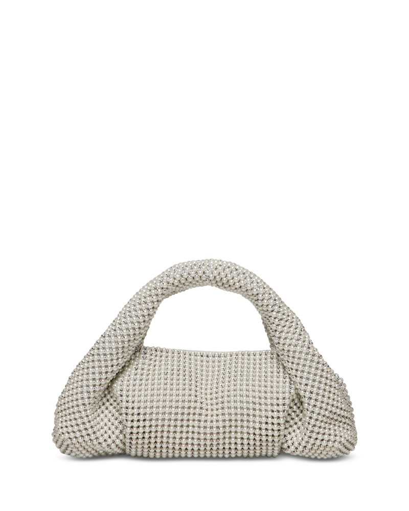 Stuart Weitzman The Moda Faux Pearl Mini Tote in Natural