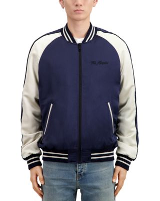 The Kooples Embroidered Full Zip Bomber Jacket