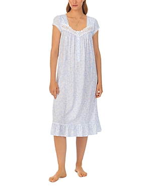Shop Eileen West Waltz Nightgown In White Blue