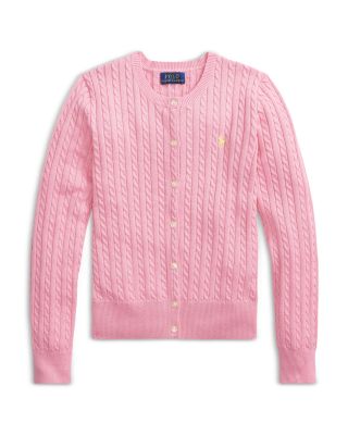 Polo Ralph Lauren Girls' Mini-Cable Cotton Cardigan - Big Kid