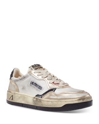 スニーカー AUTRY Woman Sneakers Autry Clc Low Sneakers In Silver-tone Leather