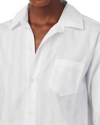 Cotton Long Sleeve Sleep Shirt