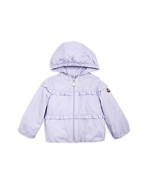Shop Moncler Girls' Hiti Hooded Jacket - Baby In Light Purple