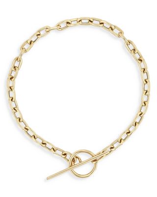 14k Yellow Gold Square Link Toggle Bracelet
