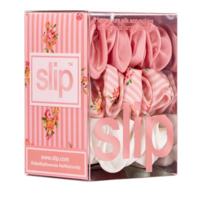 Pure Silk Large Scrunchies, Set of 3