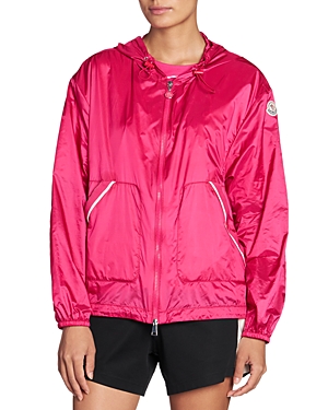 Shop Moncler Filiria Hooded Jacket In Dark Pink