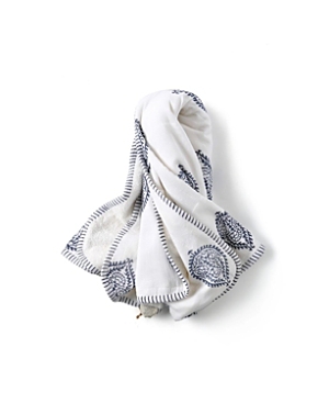 Malabar Baby Unisex Handmade Plush Cotton Hooded Towel - Baby, Little Kid, Big Kid In Fort (white & Blue)