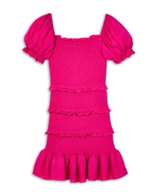 Girls' Laila Puff Sleeve Tiered Smocked Dress - Big Kid