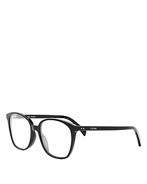Celine Thin Geometric Eyeglasses, 57mm