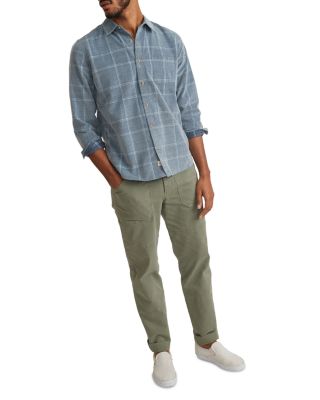 Cotton Corduroy Plaid Standard Fit Button Down Shirt