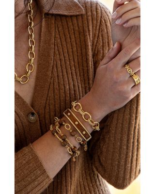 Cleopatra Regal Link Bracelet in 18K Gold Plated