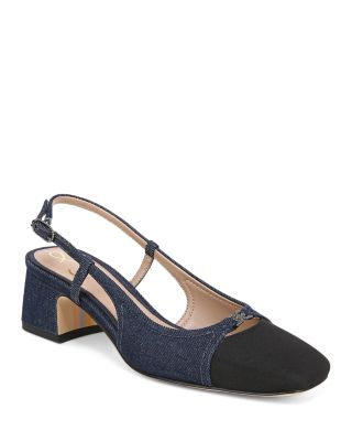 Sam Edelman Tarra Slingback Pump In Navy/black