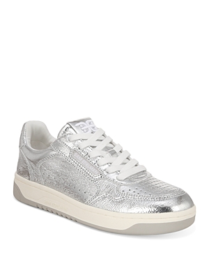 Shop Sam Edelman Women's Harper Silver Sneakers In Soft Silver