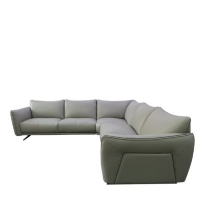 Paulie 3-Piece Leather Sectional - Exclusive