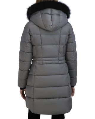 Dana Hooded Faux Fur Trim Puffer Coat