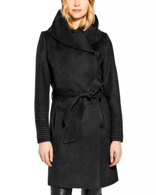 SENTALER - Hooded Mid Length Wrap Coat
