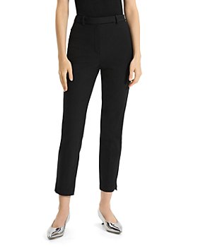 Theory Demitria High-Waist Pant in Sleek Flannel - ShopStyle