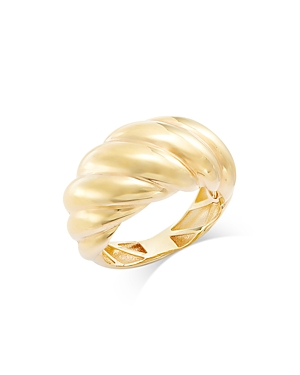 Bloomingdale's Croissant Dome Ring in 14K Yellow Gold