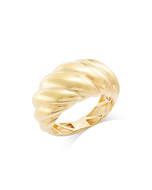 Bloomingdale's Croissant Dome Ring In 14k Yellow Gold In Gold