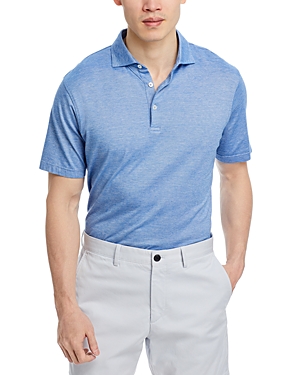 Shop Peter Millar Excursionist Flex Short Sleeve Polo Shirt In Nordic Blue
